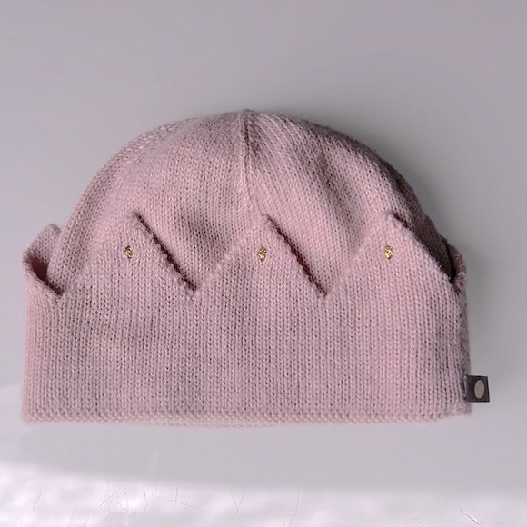 OEUF Be Good Baby Girl’s 100% Baby Alpaca Pink Knit Beanie Hat Size: 6M - Picture 2 of 5